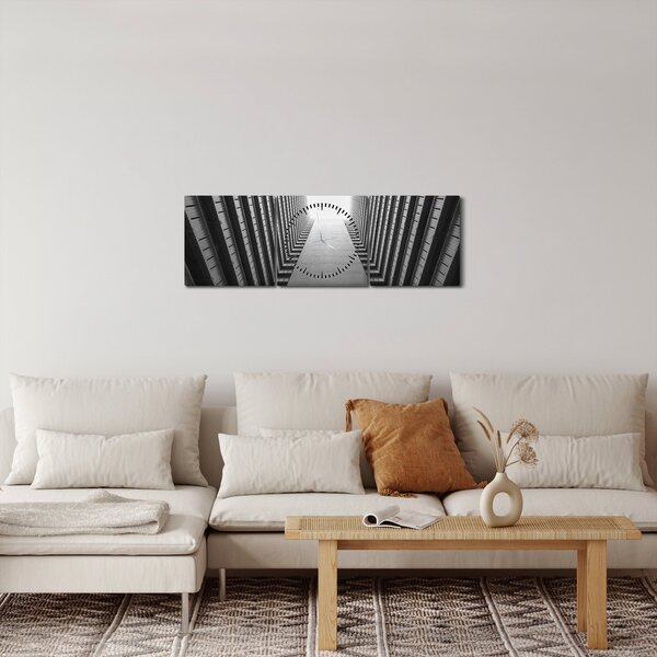 Kép - Magas épület (órával) (90x30 cm)