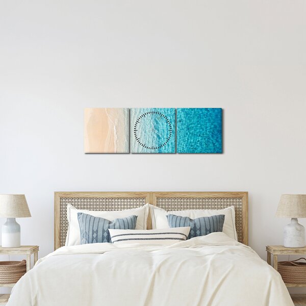 Kép - Strand (órával) (90x30 cm)
