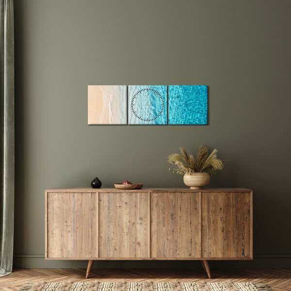 Kép - Strand (órával) (90x30 cm)