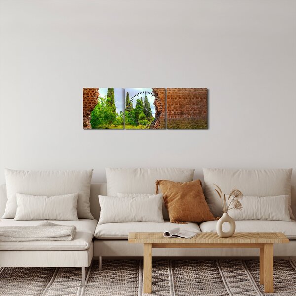 Kép - Édenkert (órával) (90x30 cm)