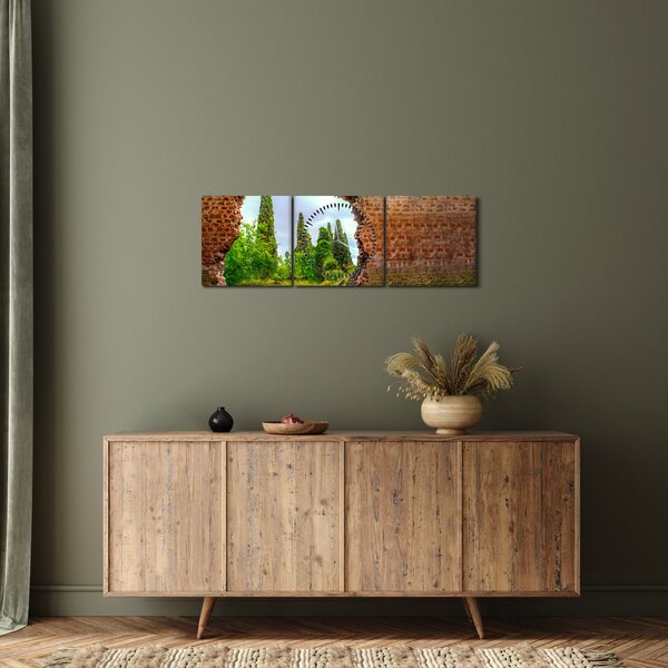 Kép - Édenkert (órával) (90x30 cm)