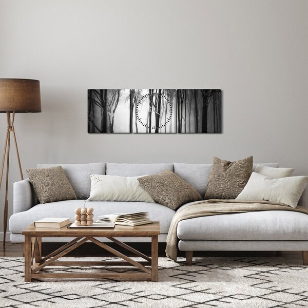 Kép - Farkas a sötét erdőben (órával) (90x30 cm)