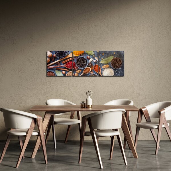 Kép - Fűszerek (órával) (90x30 cm)