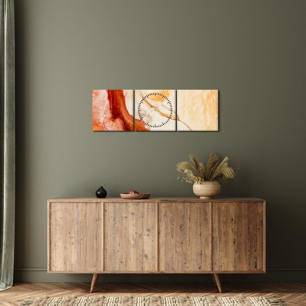 Kép - Absztrakt festészet (órával) (90x30 cm)
