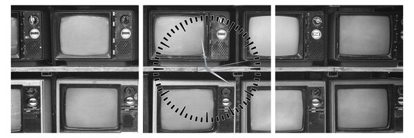 Kép - Retro TV (órával) (90x30 cm)