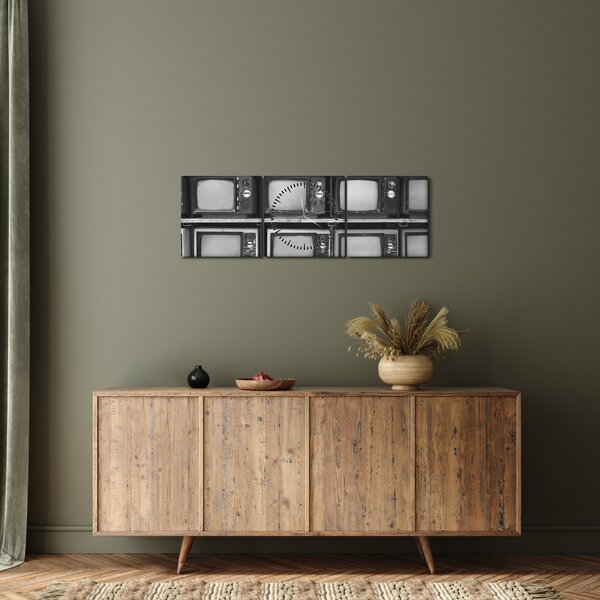 Kép - Retro TV (órával) (90x30 cm)