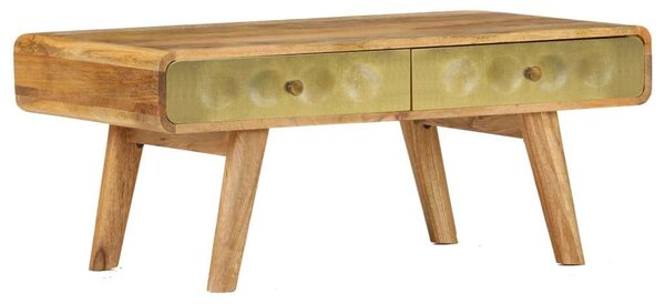 VidaXL tömör mangófa dohányzóasztal 90 x 50 x 40 cm