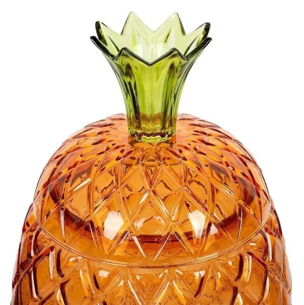 KARE Design Pineapple Ananász Italadagoló Borostyán Üveg