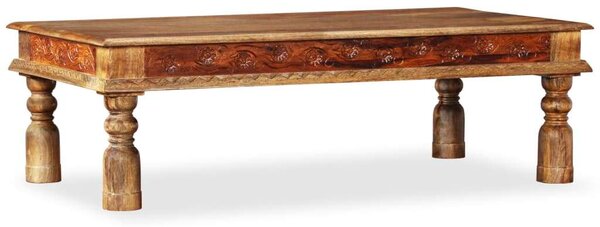 VidaXL tömör mangófa/akácfából dohányzóasztal 110 x 60 x 38 cm