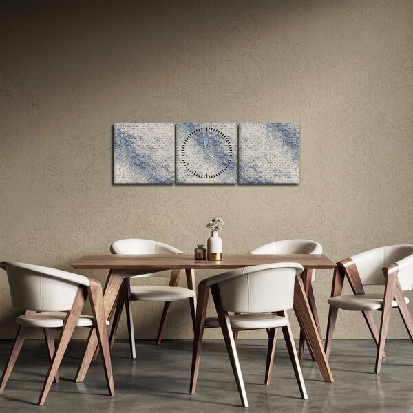 Kép - Hullámminta (órával) (90x30 cm)