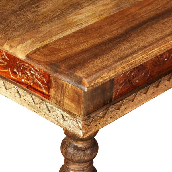 VidaXL tömör mangófa/akácfából dohányzóasztal 110 x 60 x 38 cm