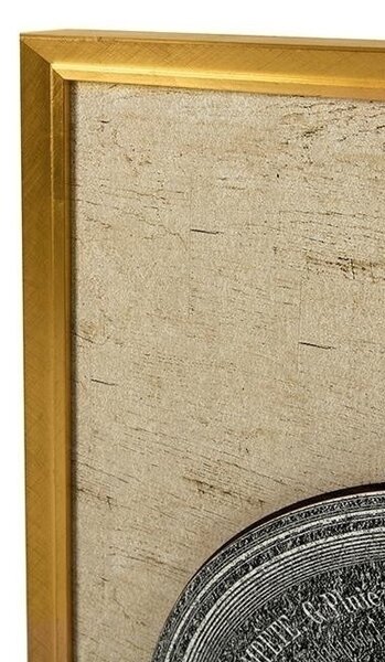 King Home Mystery Clock Antik Óra Művészeti Nyomat Arany Keretben