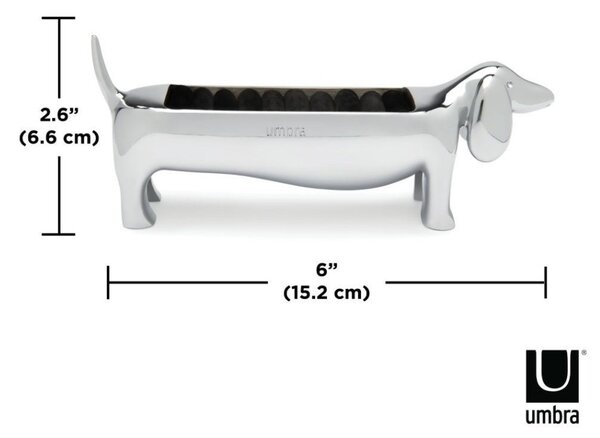 Umbra Dachsie Krómozott Tacskó Gyűrűtartó Állvány