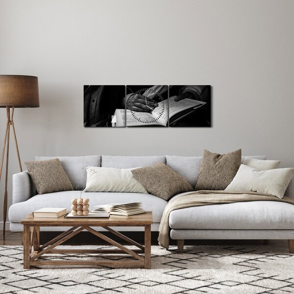 Kép - Könyv (órával) (90x30 cm)