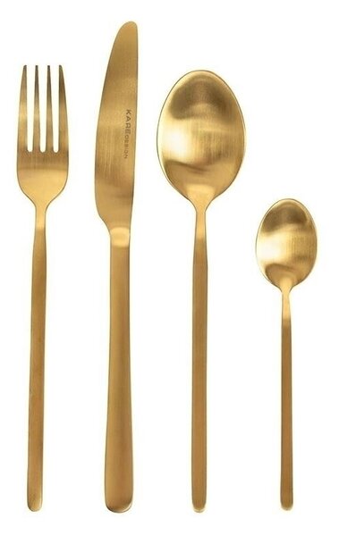 KARE Gloria Matt Gold Rozsdamentes Acél Evőeszközkészlet