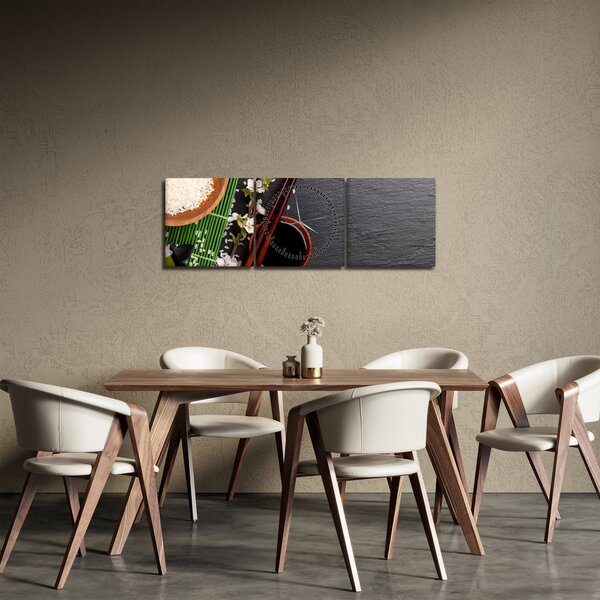 Kép - Sushi (órával) (90x30 cm)