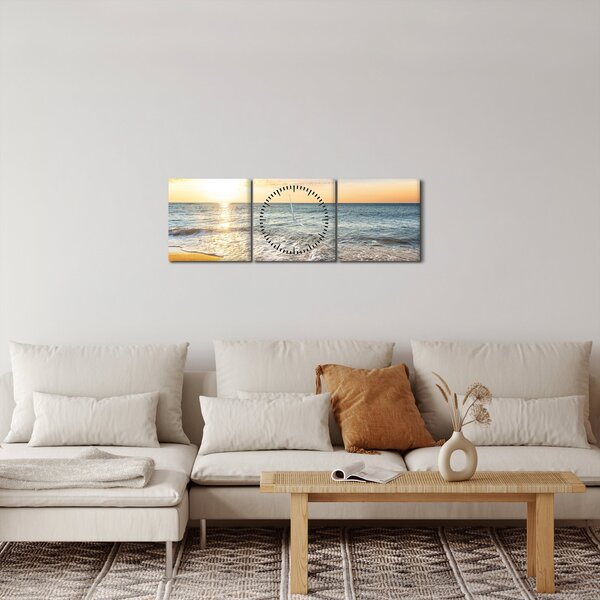 Kép - Napfelkelte (órával) (90x30 cm)