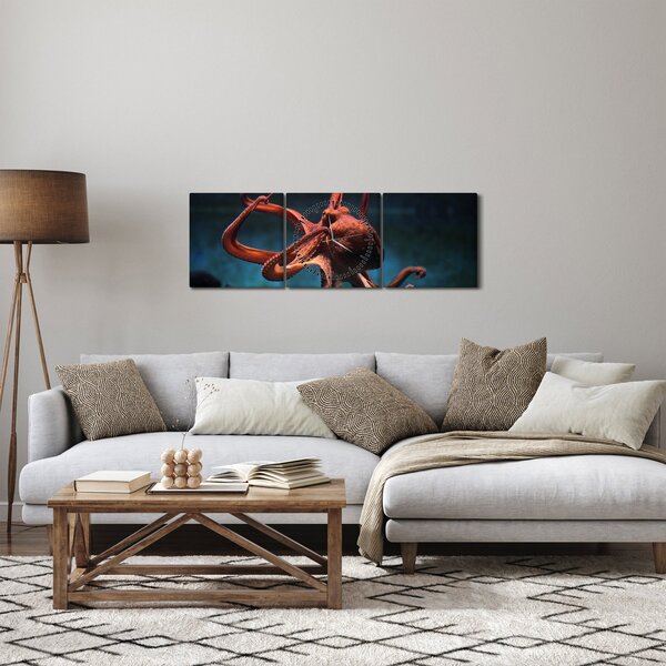 Kép - Octopus (órával) (90x30 cm)