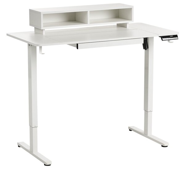 Elektromosan állítható asztal LUCAMA Fehér 120 cm 60 cm USB porttal