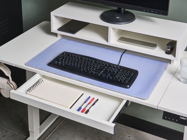 Elektromosan állítható asztal LUCAMA Fehér 120 cm 60 cm USB porttal