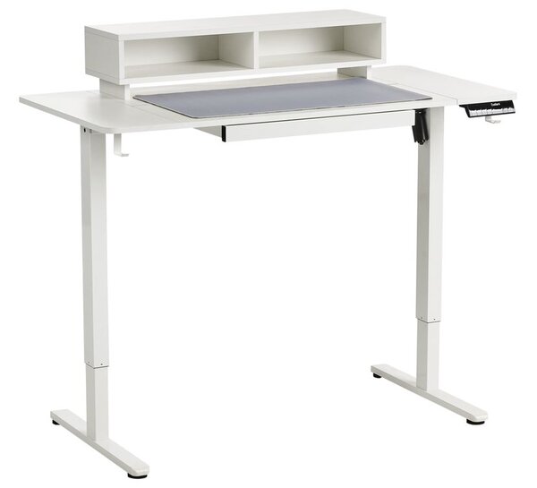 Elektromosan állítható asztal LUCAMA Fehér 120 cm 60 cm USB porttal