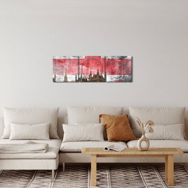 Kép - London (órával) (90x30 cm)