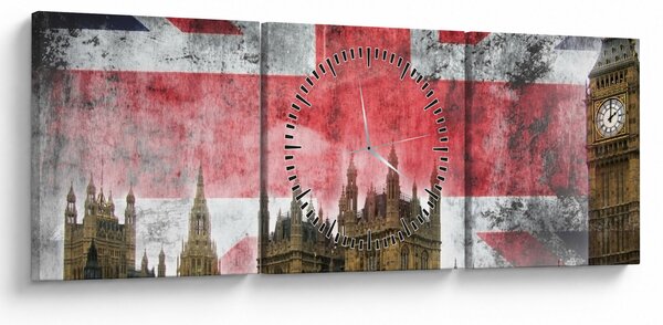 Kép - London (órával) (90x30 cm)