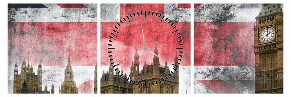 Kép - London (órával) (90x30 cm)