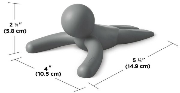Umbra Buddy Gumi Ajtóék Szürke 2db