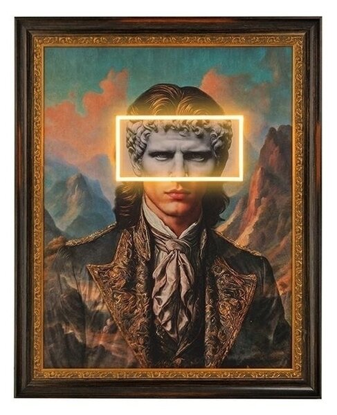 King Home Neon Amadeus LED Világító Művészeti Kép