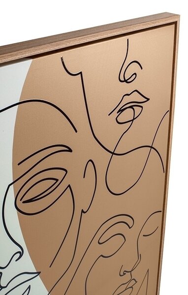 KARE Faccia Arte Tri Colore Vászonkép Absztrakt Művészeti 90x120