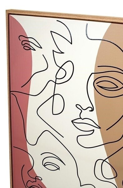 KARE Faccia Arte Tri Colore Vászonkép Absztrakt Művészeti 90x120
