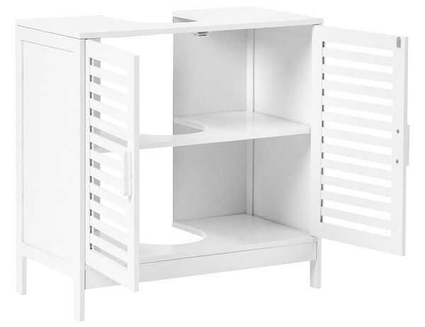 Mosdószekrény MISSOULA Bambusz 60 cm Fehér