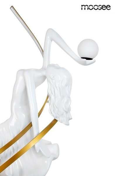 Moosee Dancing Queen Művészi Állólámpa Üvegszálas Fehér RGB