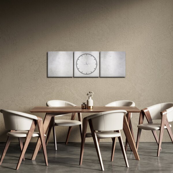 Kép - Betonfal fényekkel (órával) (90x30 cm)