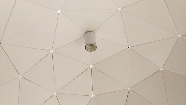 KING HOME Sputnik Geometrikus Fém Függőlámpa Ezüst