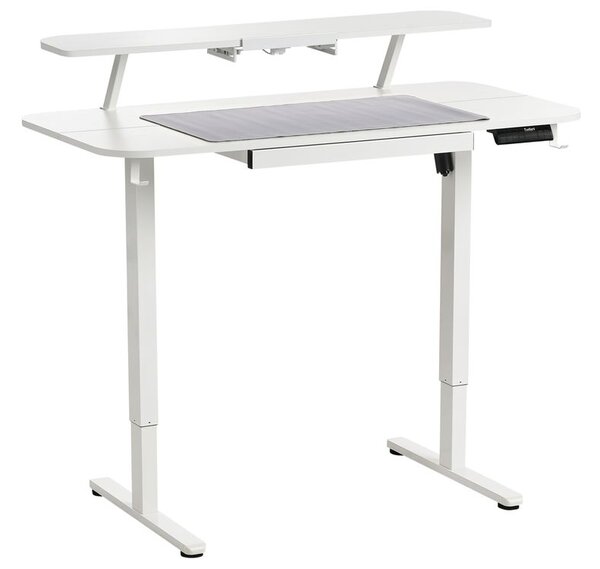 Elektromosan állítható asztal WILBANKS Fehér 120 cm 60 cm USB porttal