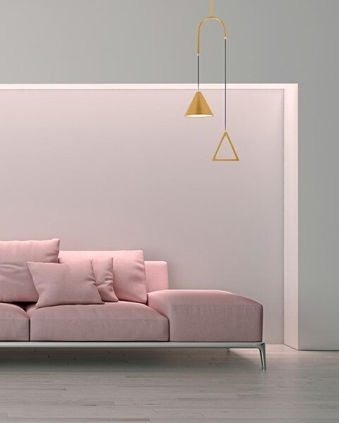 Moosee Acustica Geometrikus Arany LED Függőlámpa