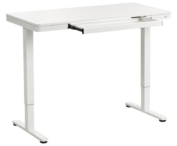 Elektromosan állítható asztal PENLY Fehér 120 cm 60 cm USB porttal