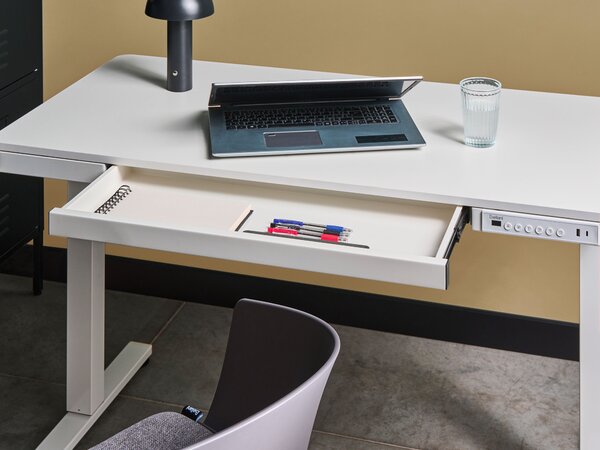 Elektromosan állítható asztal PENLY Fehér 120 cm 60 cm USB porttal