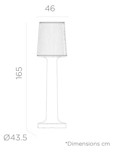 New Garden Carmen 165 Kültéri LED Állólámpa Polietilén Fehér