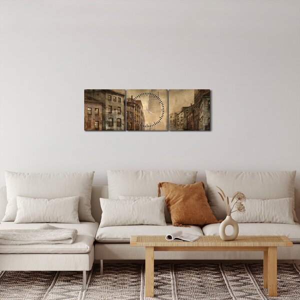 Kép - A város festése (órával) (90x30 cm)
