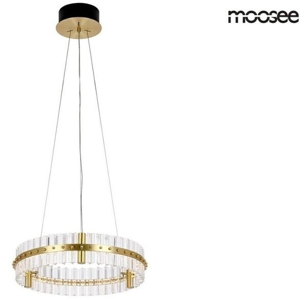 MOOSEE Saturnus 47 LED Kristály Függőlámpa Arany