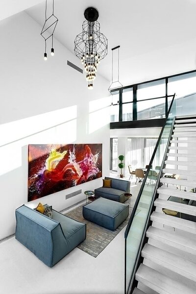 King Home Flusso 43 Geometrikus Függőlámpa Fekete LED