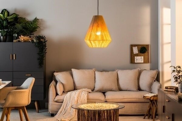INVICTA Pure Nature II Rattan Papír Függőlámpa