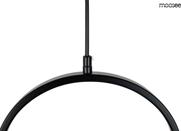 Moosee Spinner 26 Forgatható LED Függőlámpa Fekete Matt Fém