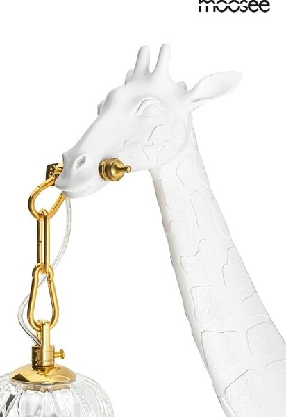 Moosee Giraffe Fehér Fali Lámpa Kristály Díszítéssel