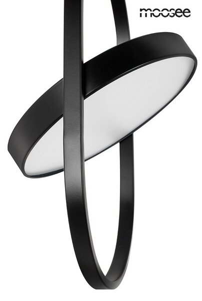 Moosee Spinner 26 Forgatható LED Függőlámpa Fekete Matt Fém