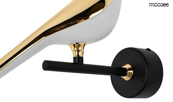 Moosee Bird LED Fali Lámpa Arany-Fehér Madár Dizájn