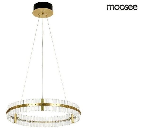 Moosee Saturnus 70 LED Kristály Függőlámpa Arany